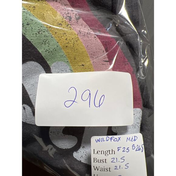 Wildfox "Easy Does It" Rainbow Sweatshirt | Soft Grey | Women's Medium - Picture 7 of 8